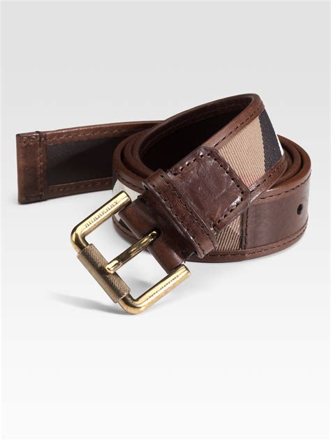 Burberry Men's Graffin Leather Belt 